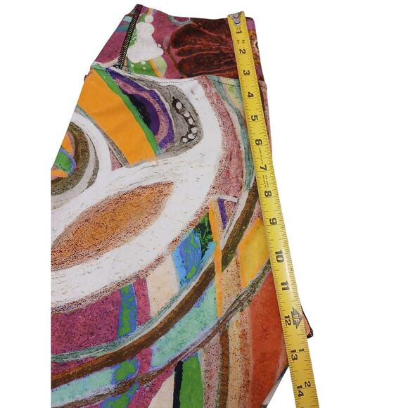 Debbie Dannheisser Leggings Nicole's Abstract Art Deco Sz M Hippie Boho Disco - Picture 7 of 11